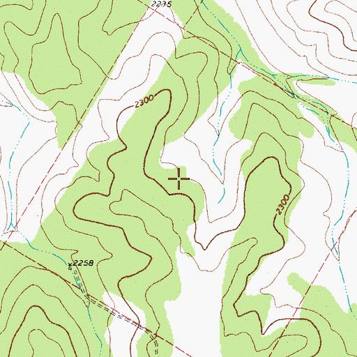 Topographic Map of Edwards County, TX