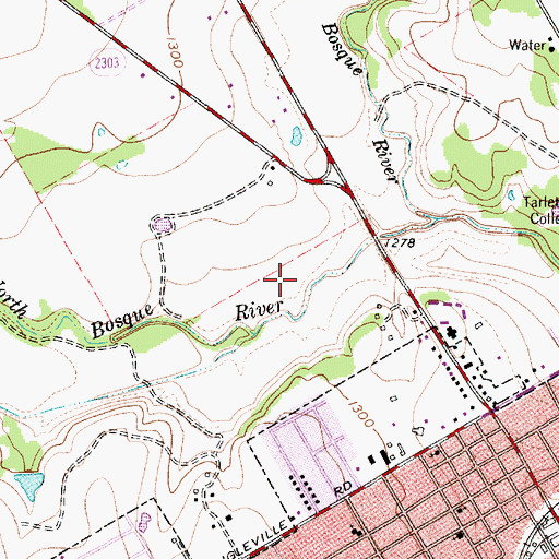 Topographic Map of Erath County, TX