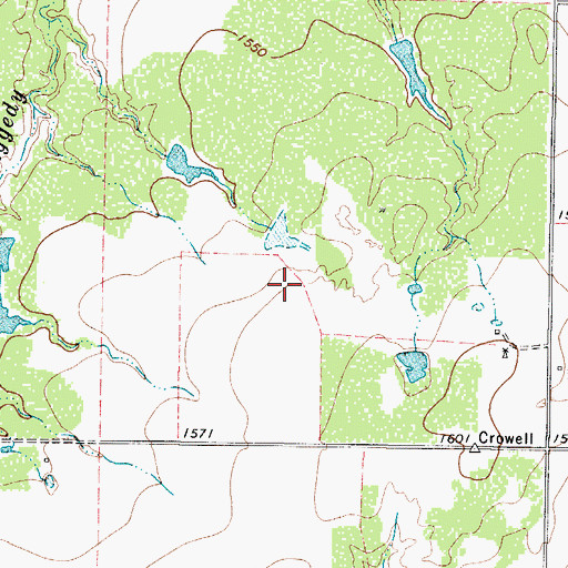Topographic Map of Foard County, TX