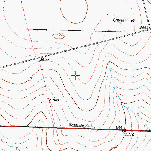 Topographic Map of Glasscock County, TX