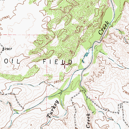 Topographic Map of Gray County, TX
