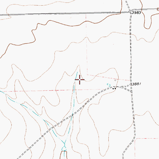 Topographic Map of Hartley County, TX