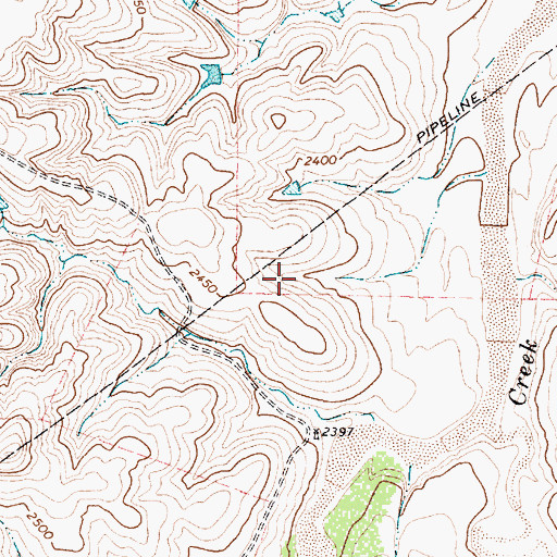 Topographic Map of Hemphill County, TX