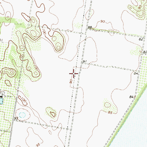 Topographic Map of Hidalgo County, TX