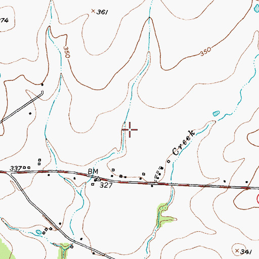 Topographic Map of Houston County, TX