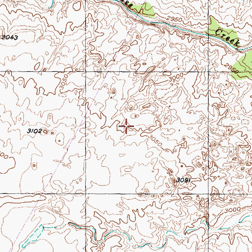 Topographic Map of Hutchinson County, TX