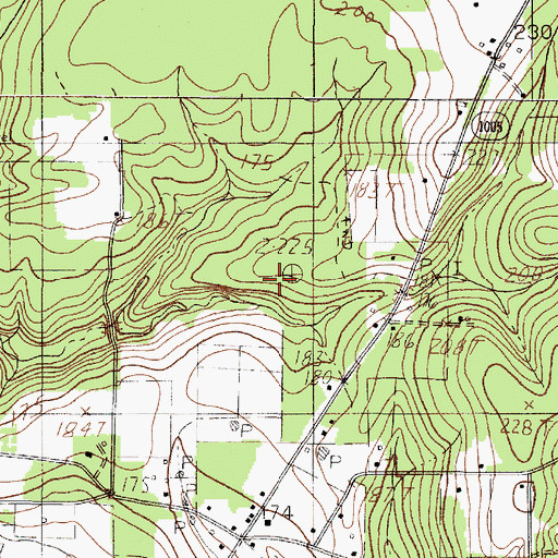 Topographic Map of Jasper County, TX