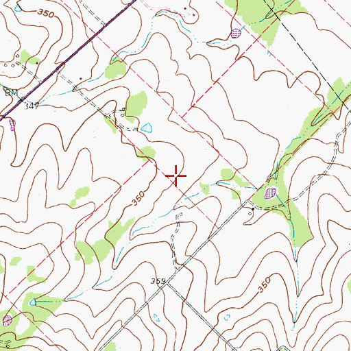 Topographic Map of Karnes County, TX