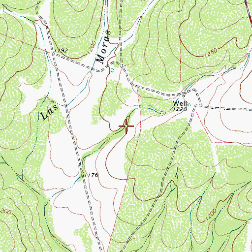 Topographic Map of Kinney County, TX