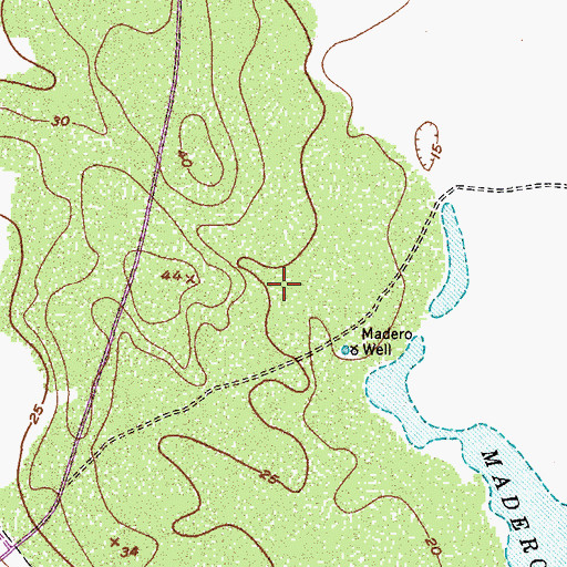 Topographic Map of Kleberg County, TX