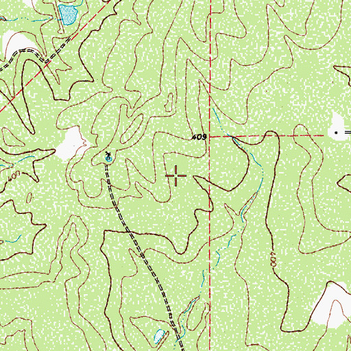 Topographic Map of La Salle County, TX