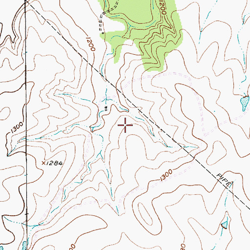 Topographic Map of Lampasas County, TX