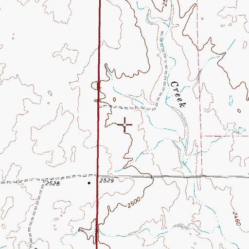 Topographic Map of Lipscomb County, TX