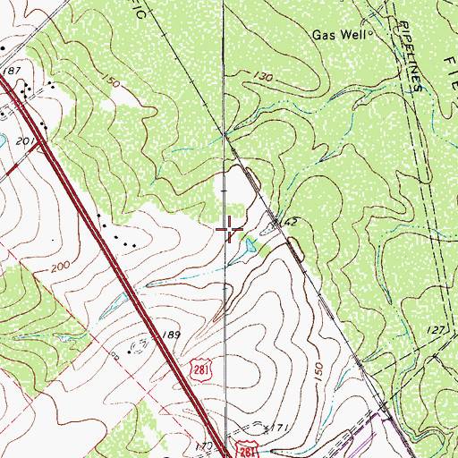 Topographic Map of Live Oak County, TX
