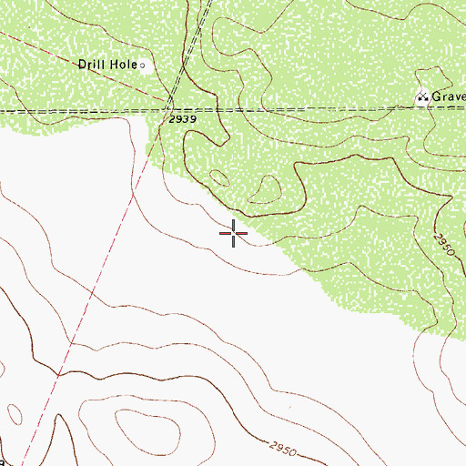 Topographic Map of Loving County, TX
