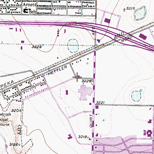 Topographic Map of Lubbock County, TX
