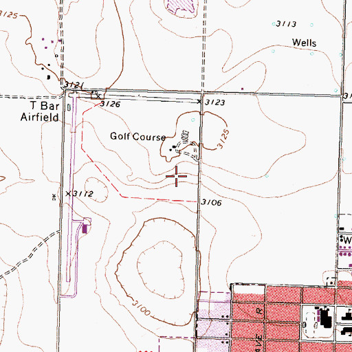 Topographic Map of Lynn County, TX