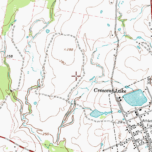 Topographic Map of Madison County, TX