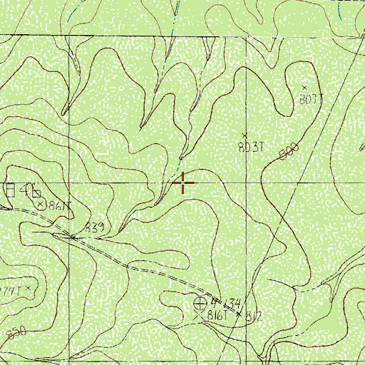 Topographic Map of Maverick County, TX