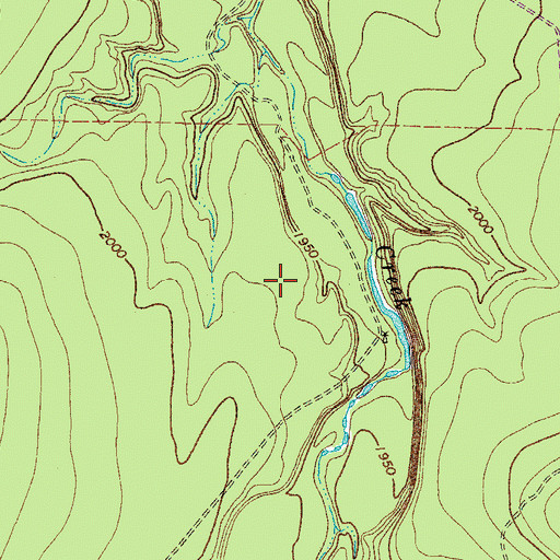 Topographic Map of Menard County, TX