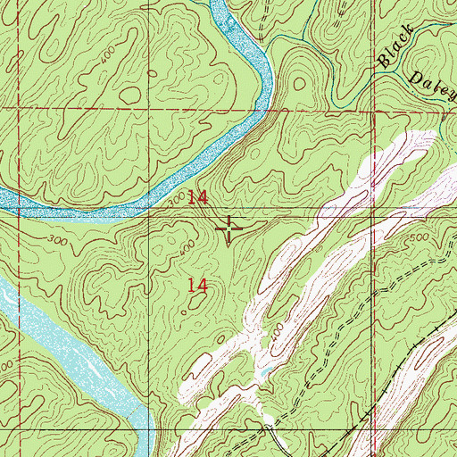 Topographic Map of Richs Ford, AL