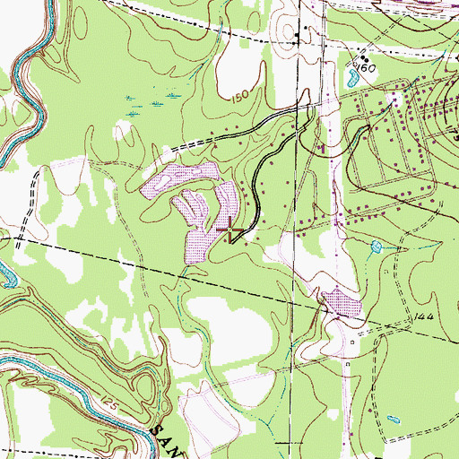 Topographic Map of Montgomery County, TX