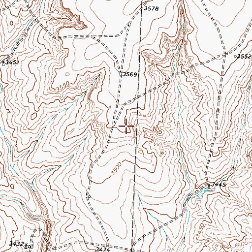Topographic Map of Moore County, TX