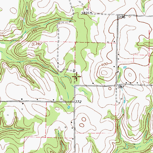 Topographic Map of Morris County, TX
