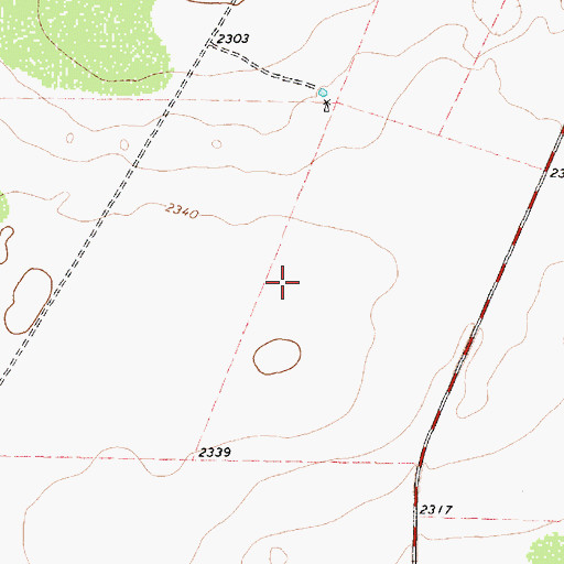 Topographic Map of Motley County, TX