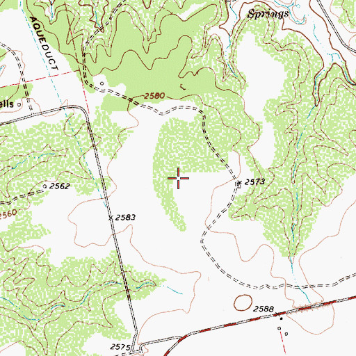 Topographic Map of Nolan County, TX