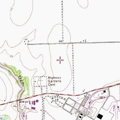 Topographic Map of Nueces County, TX