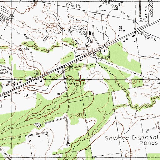 Topographic Map of Panola County, TX