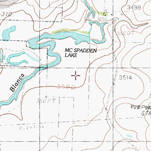 Topographic Map of Randall County, TX