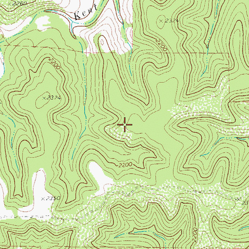 Topographic Map of Real County, TX