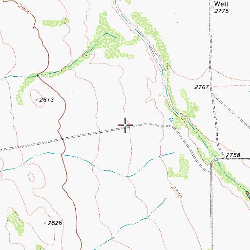Topographic Map of Reeves County, TX