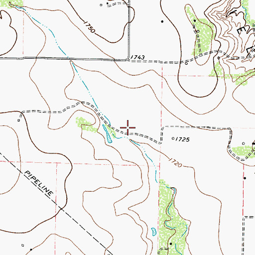 Topographic Map of Runnels County, TX