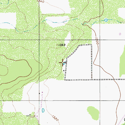 Topographic Map of San Saba County, TX