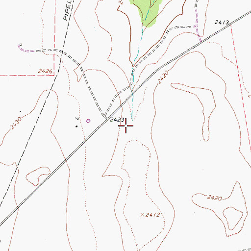 Topographic Map of Schleicher County, TX