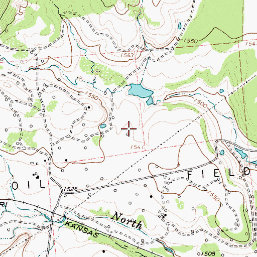 Topographic Map of Shackelford County, TX