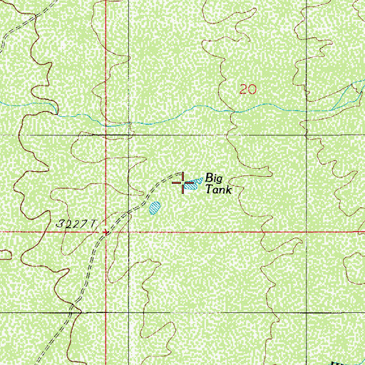 Topographic Map of Big Tank, AZ
