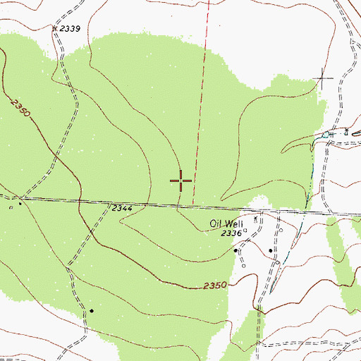 Topographic Map of Sterling County, TX