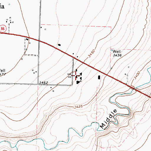 Topographic Map of Swisher County, TX