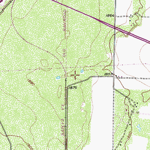Topographic Map of Tom Green County, TX