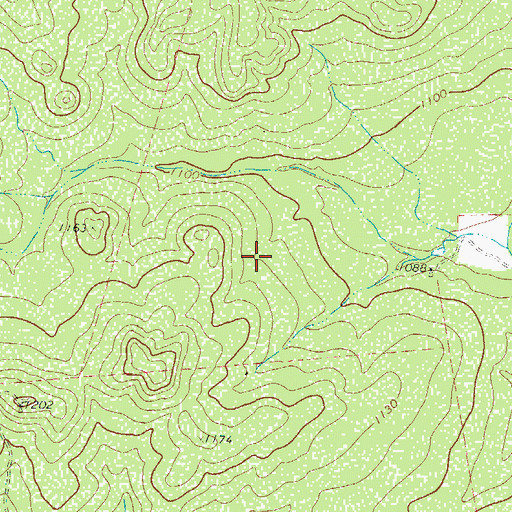 Topographic Map of Uvalde County, TX