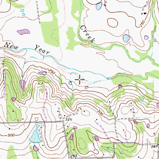 Topographic Map of Washington County, TX