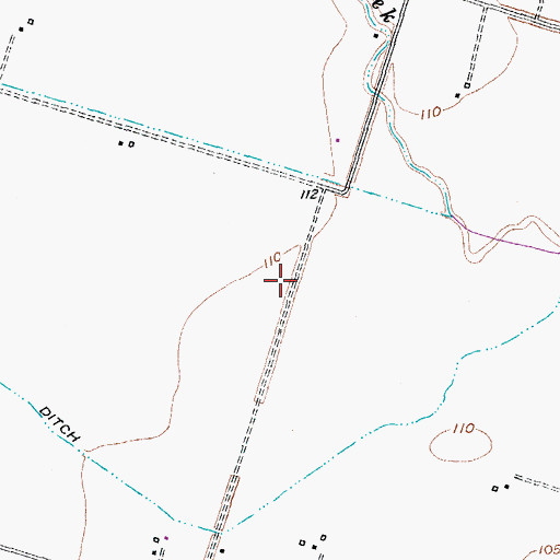 Topographic Map of Wharton County, TX