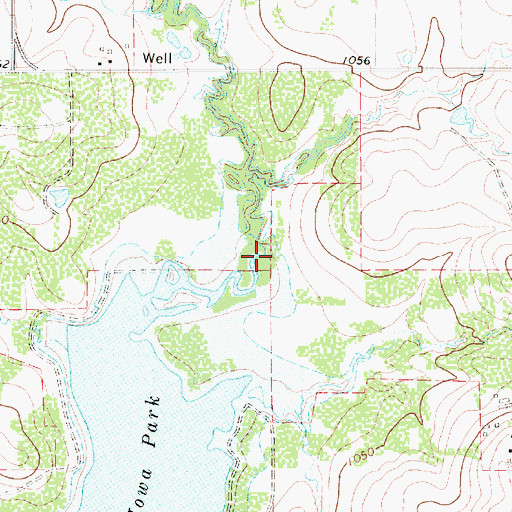 Topographic Map of Wichita County, TX