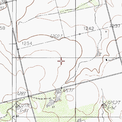 Topographic Map of Wilbarger County, TX