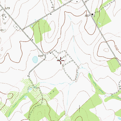 Topographic Map of Wilson County, TX