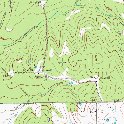 Topographic Map of Wise County, TX